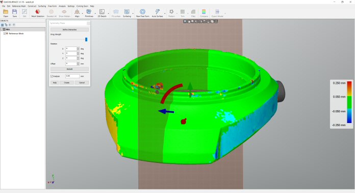 QUICKSURFACE Pro_qs_product_symmetry_plane