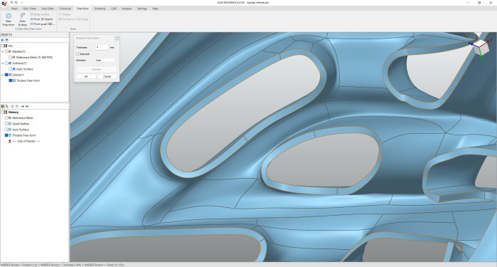 QUICKSURFACE Pro_thickenfreeform