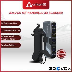 3DeVOK MT 3D HANDHELD SCANNER | Blue & Infrared Structure Light | Color Scan |Entry Level 3D Scanner