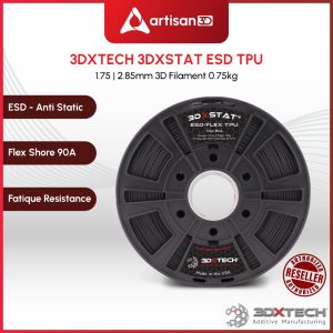 3DXTECH 3DXSTAT ESD FLEX TPU Filament | ESD-Safe | 1.75mm | 750gm | FFF | Bambu Lab | Creality